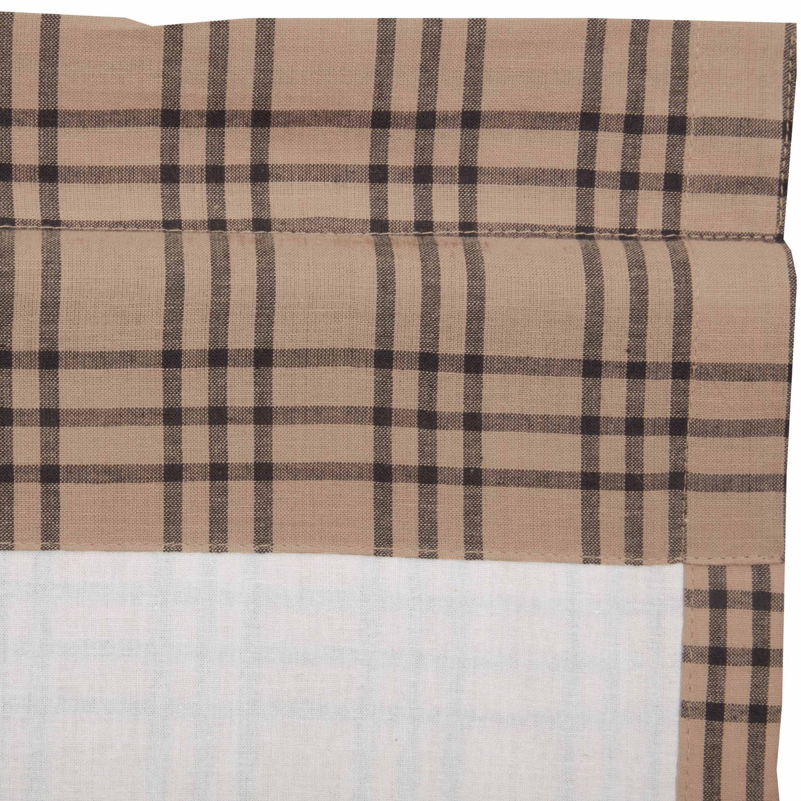 VHC Sawyer Mill Charcoal Plaid Short Panel Curtain Set of 2 63×36