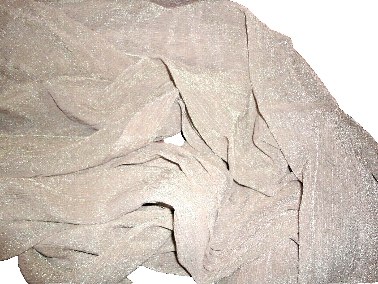 CROSCILL RICE PAPER SHIMMER ANTIQUE ROSE (2) SEMI SHEER PANELS 42 X 84