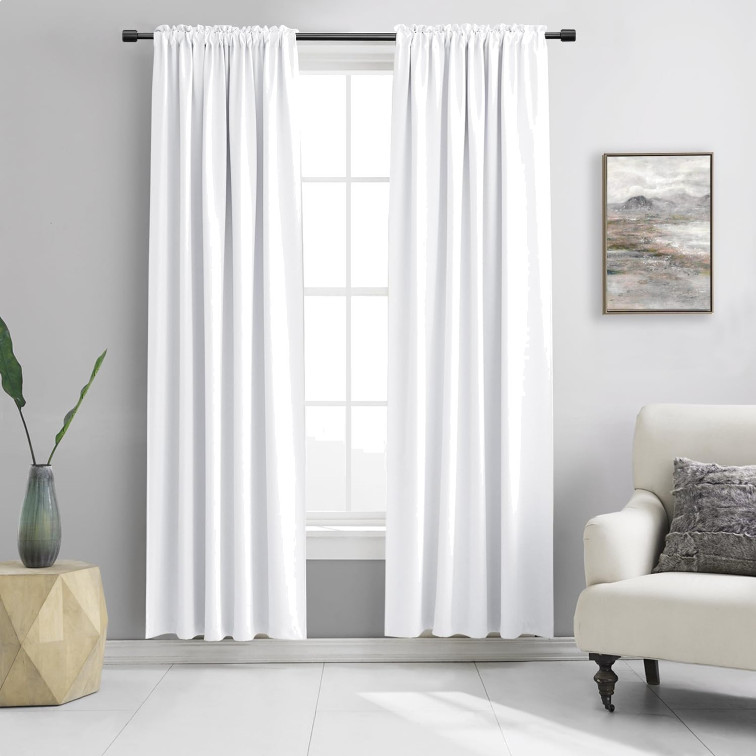 Doorway Privacy Curtains – Room Divider Soundproof Draperies, Window Treatmen…
