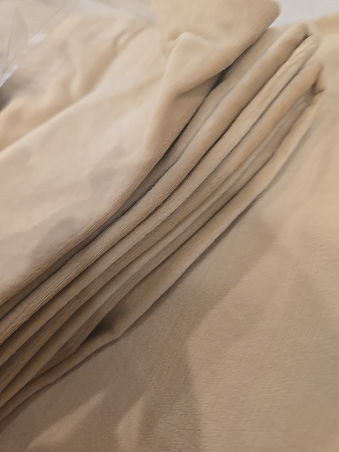 Restoration Hardware Cotton Velvet Drapery RP 120″ x100″ Sand