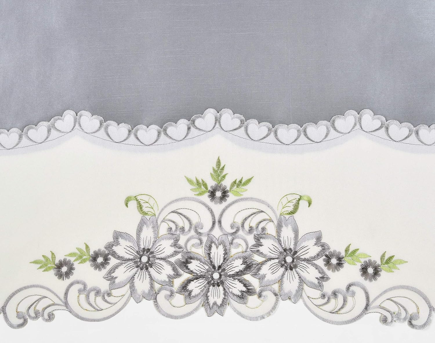 GOHD Arch Floral Kitchen Curtain Set/Swag Valance & Tier Set. Nice Matching Colo