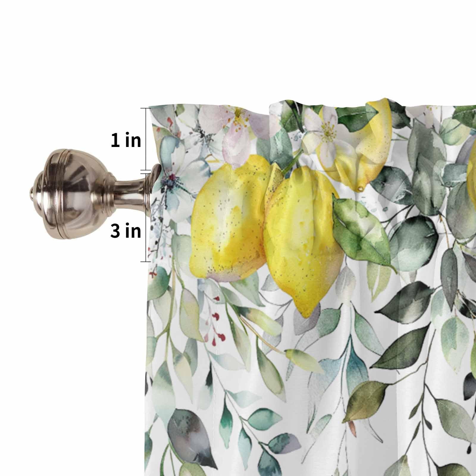 Spring Summer Curtain Valances for Windows Rod Pocket Decorative Window Treat…