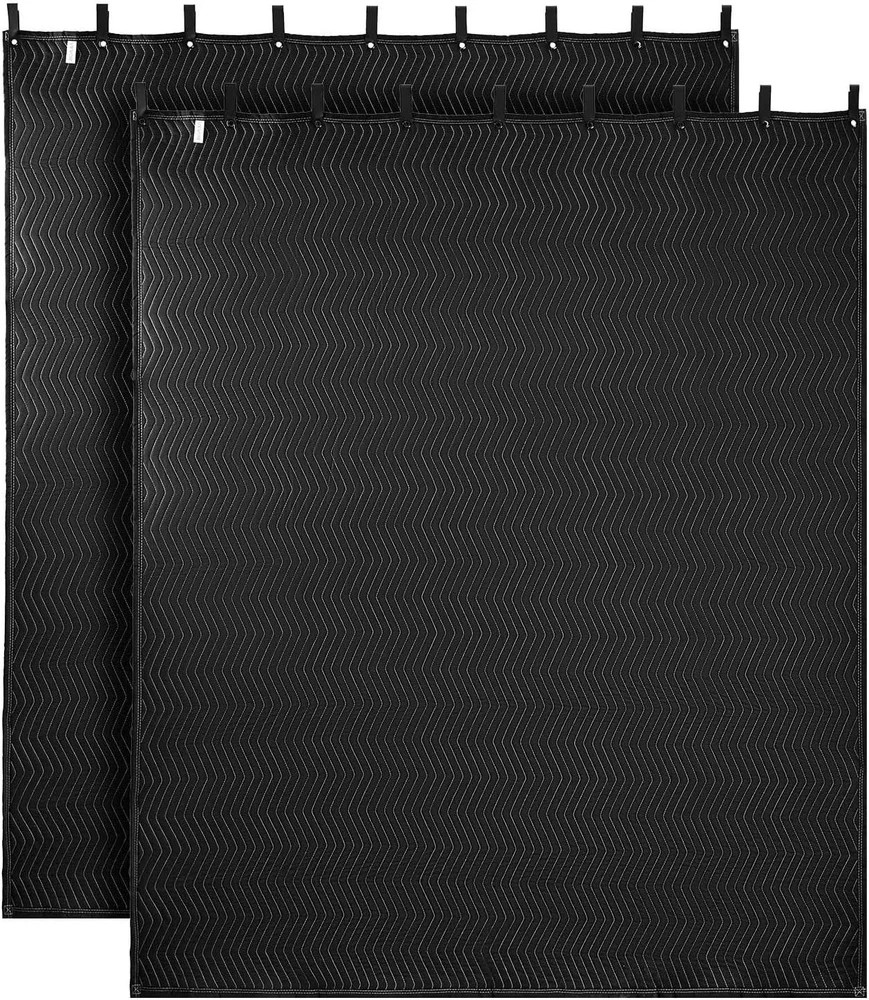 2 Pcs Sound Dampening Blankets, Soundproof Curtains with 96 x 80 in, Soundpro…