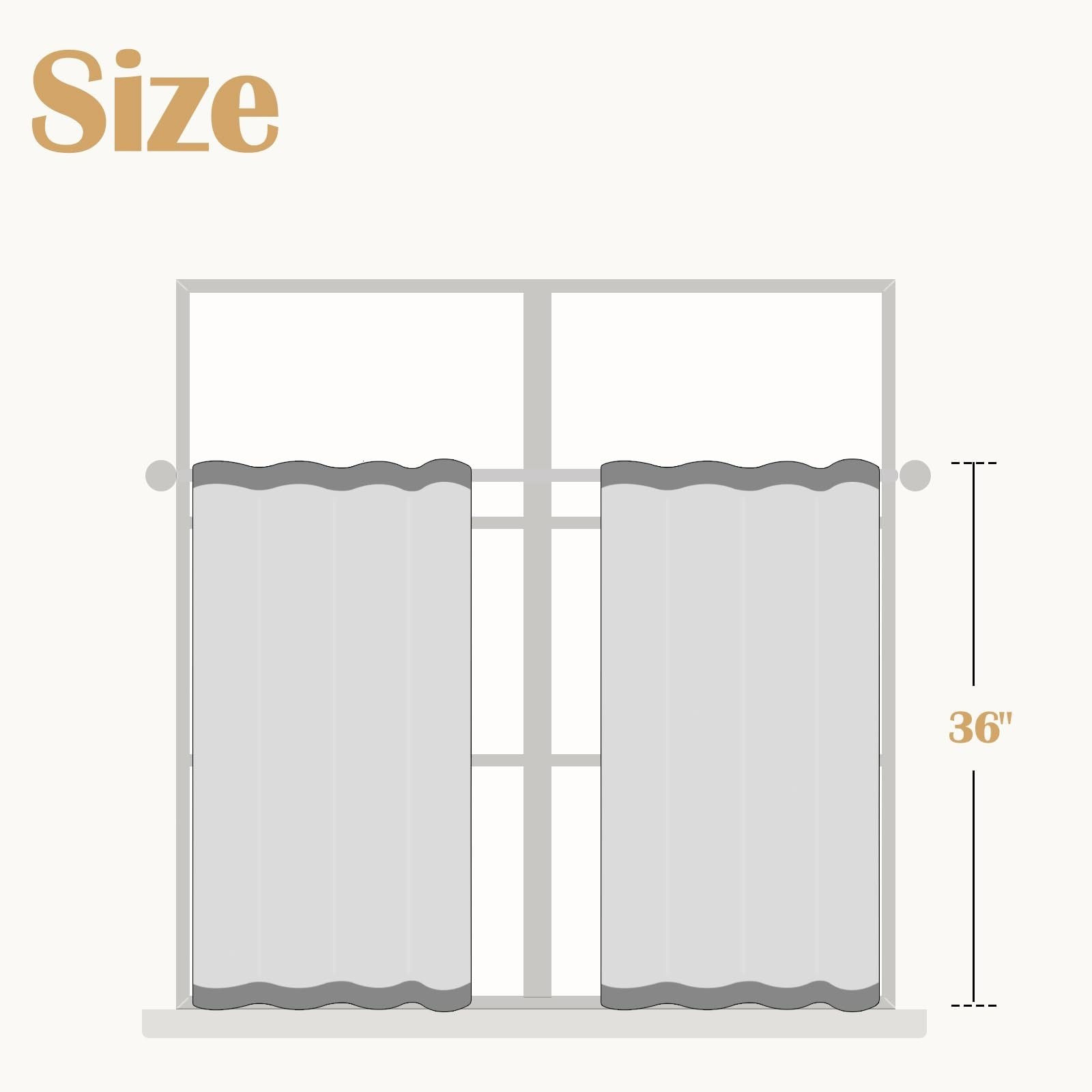 Bohemian Cafe Curtains, Striped Mudcloth, Rod Pocket, 2 Panels, Black Beige
