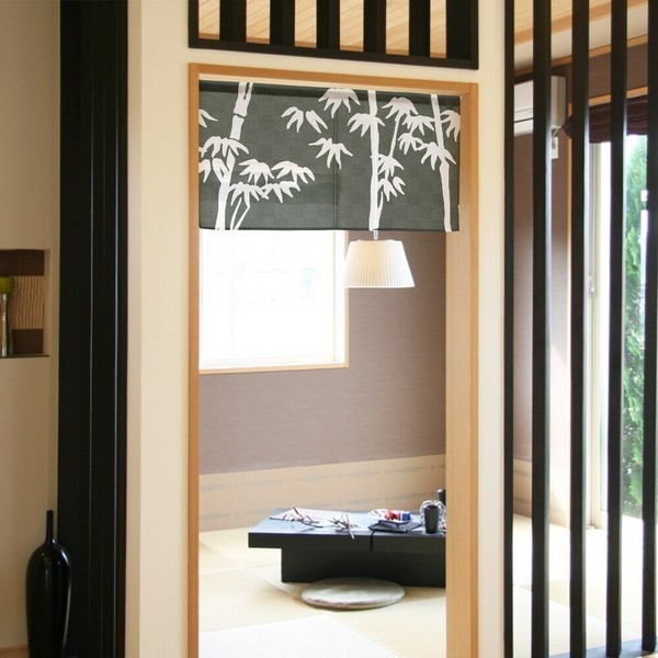 MADE IN JAPAN Japanese Noren Curtain – Tradition Simple Bamboo «Take» Design