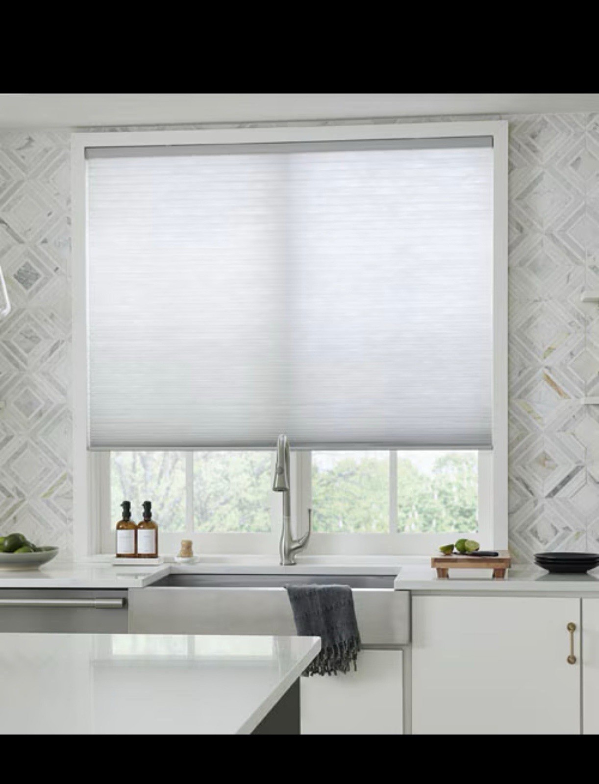 Ivory Cellular Blinds Light Filtering Window Frame Inside Mount for Any Room