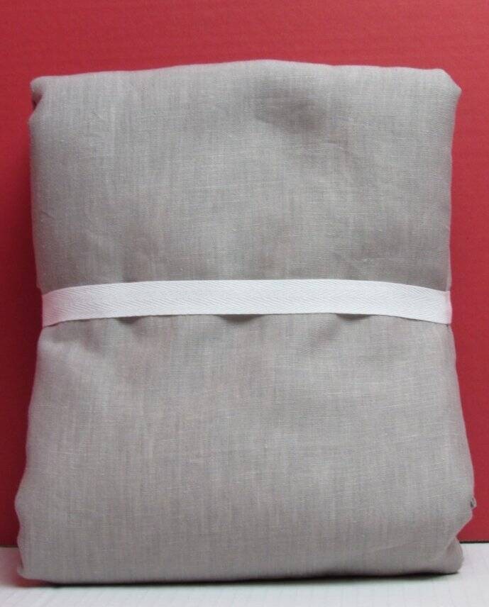 Pottery Barn Belgian Flax Linen Curtain Blackout 50″x 84″ 1 panel Warm Gray NWT