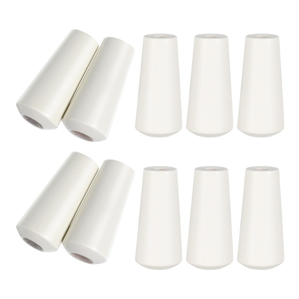 10 Pcs White Wood Blind Cord Tassels Cone Shape Window Blind Accessories
