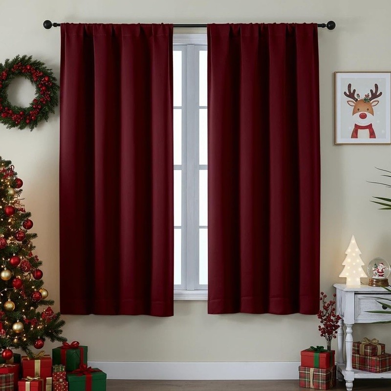 Light Blocking Blackout Curtains Energy Saving Soft Durable Home Decor Panels US