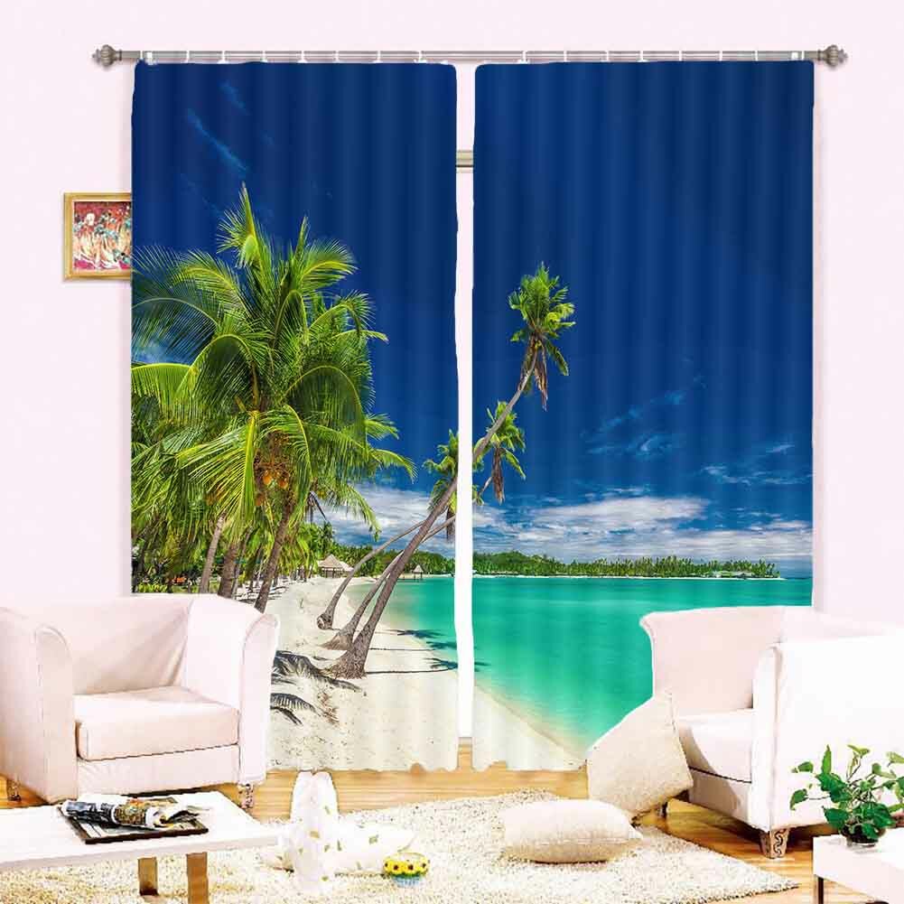Instrument Bid Tree 3D Curtain Blockout Photo Printing Curtains Drape Fabric