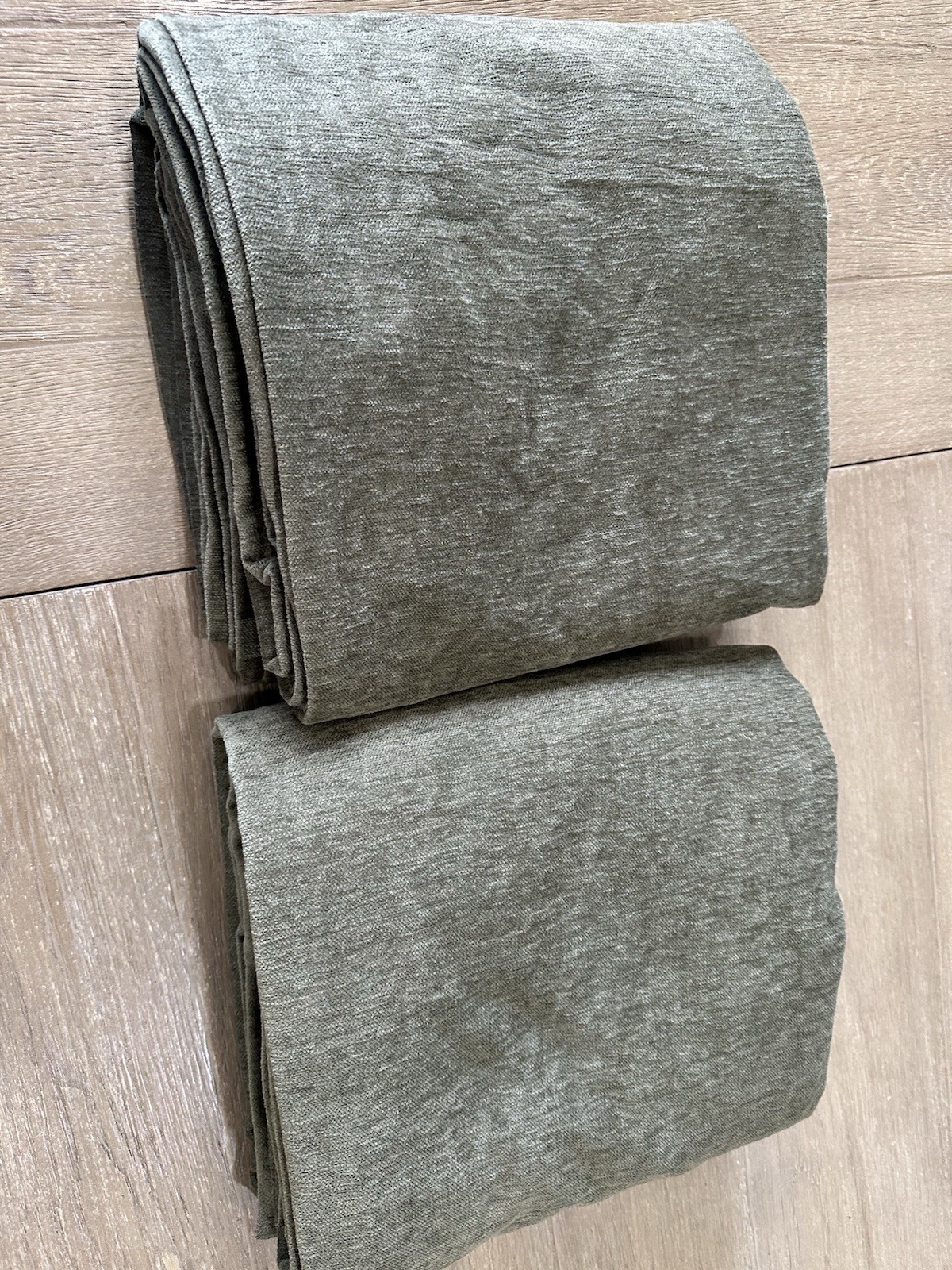 Pottery Barn Cozy Cloud Curtain Drape 50×96 loden green 2 panels