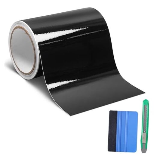 Vinyl Wrap, Cars Vinyl Film Tapes Kit for Blackout 6in x 30ft Gloss Black