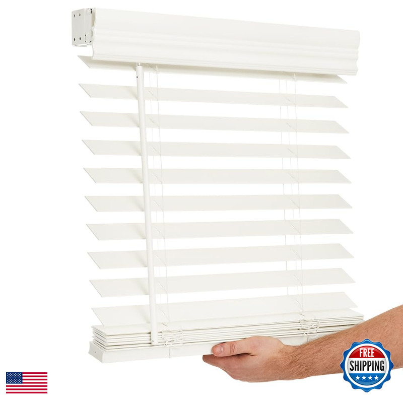 Lotus & Windoware Lotus Windoware Cordless 2-Inchfaux Wood Blind 22 Wide X 72