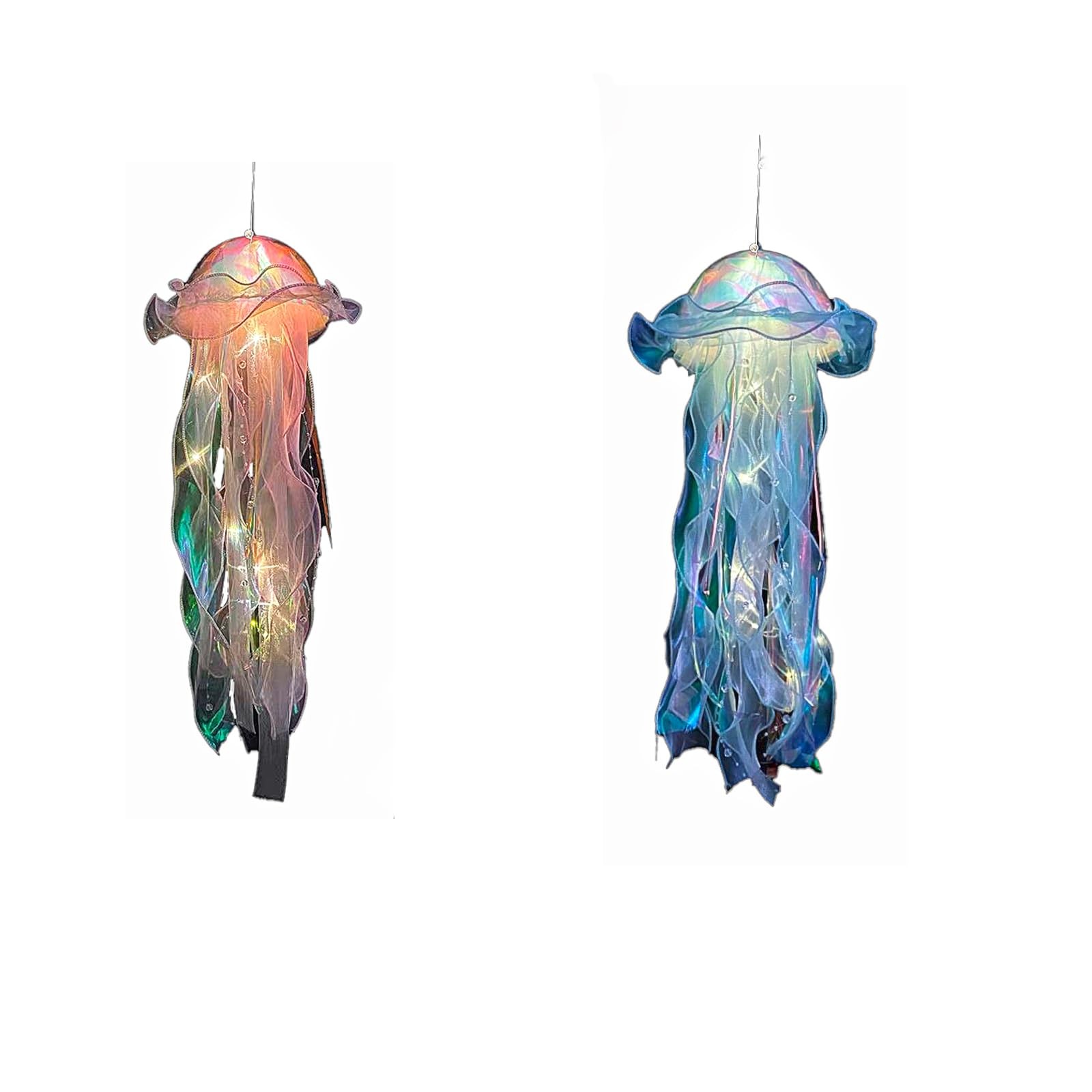 Jellyfish Hanging Decor,Room Decor, Set of 5,Under the sea Party Decorations,…