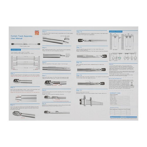 Motorized Curtain Track Electric Curtain Track DIY White With Remote Control NEW