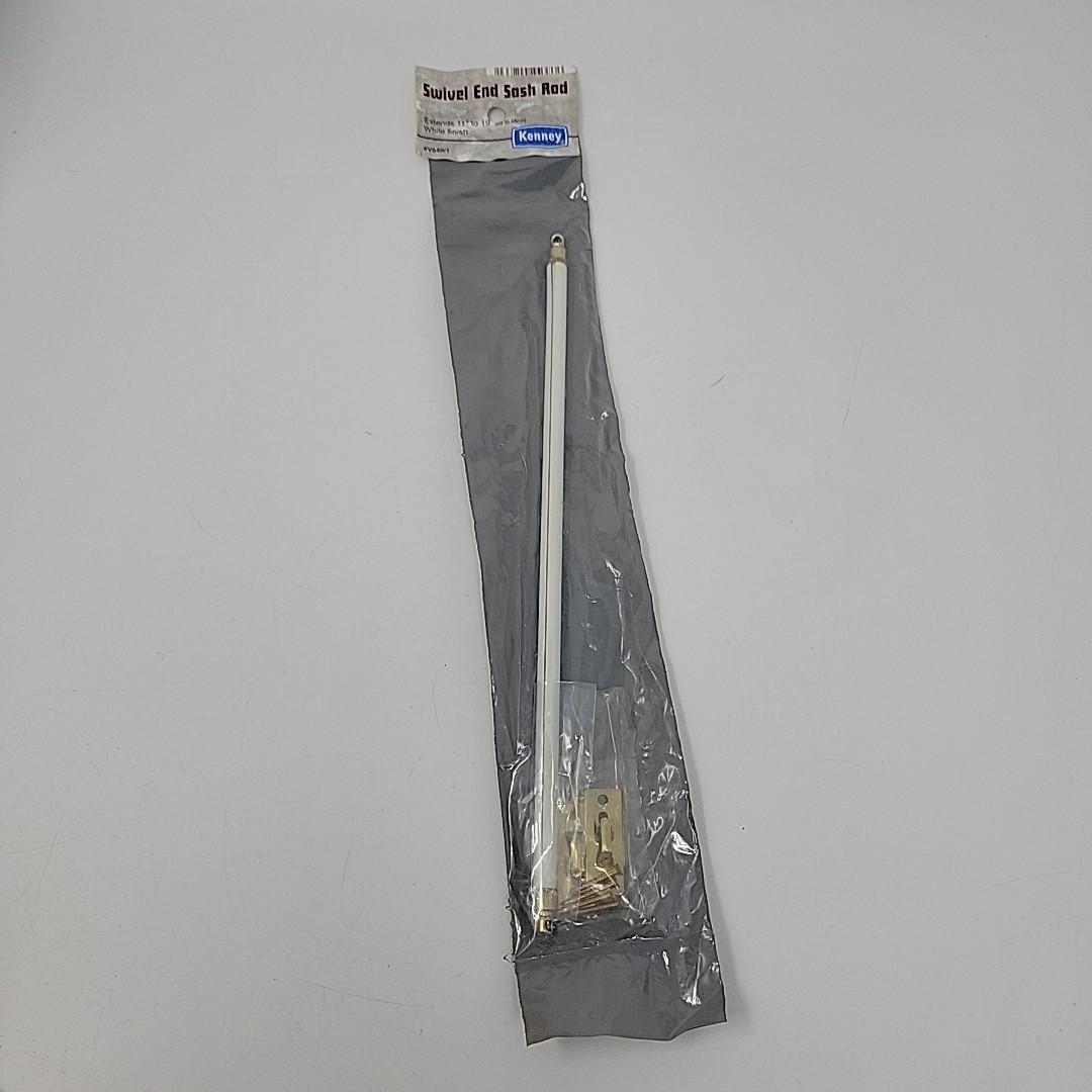 Kenney 11 In. To 19 In. 5/16 In. White Swivel Cafe Rod KN640/1NP Kenney USA