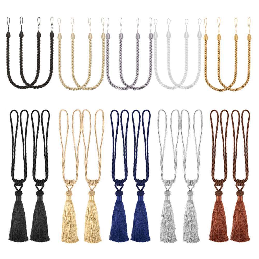 Curtain Rope Tie Backs Window Tiebacks Living Room Bedroom Home Ornament 2PCS