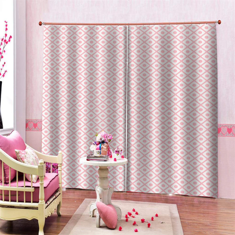 Color Orange Pure Adjustment Printing 3D Blockout Curtains Fabric Window