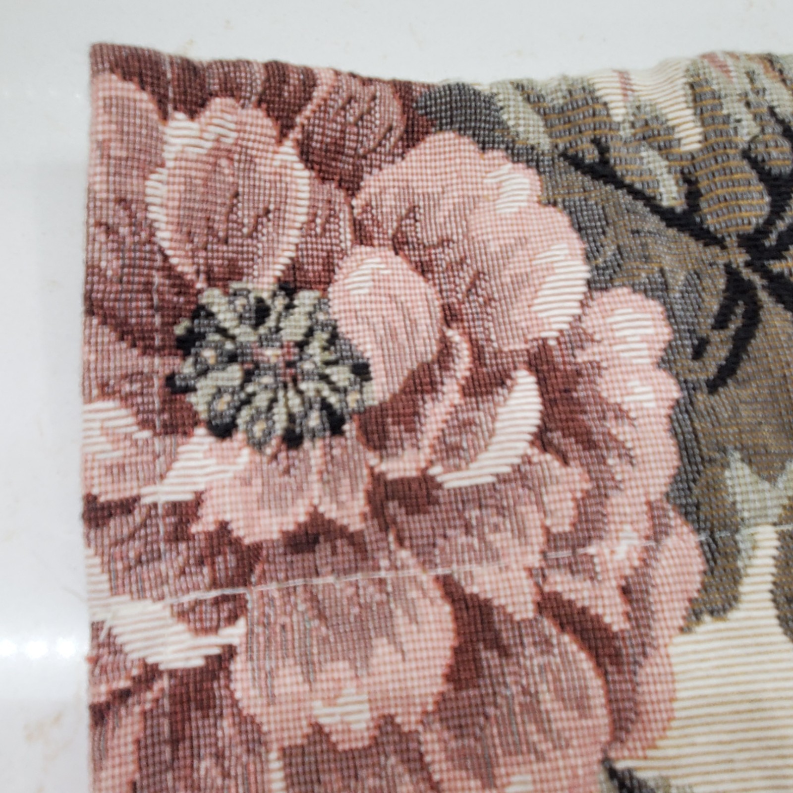 Jacquard Tapestry Valence Curtain 3″ Rod Pocket Fruit Design Sage Trim