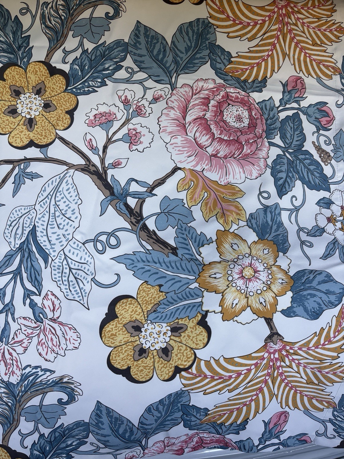 Half Moon Lush Decor Jacobean Window Curtain Panels 52 X 108” 3 Panels