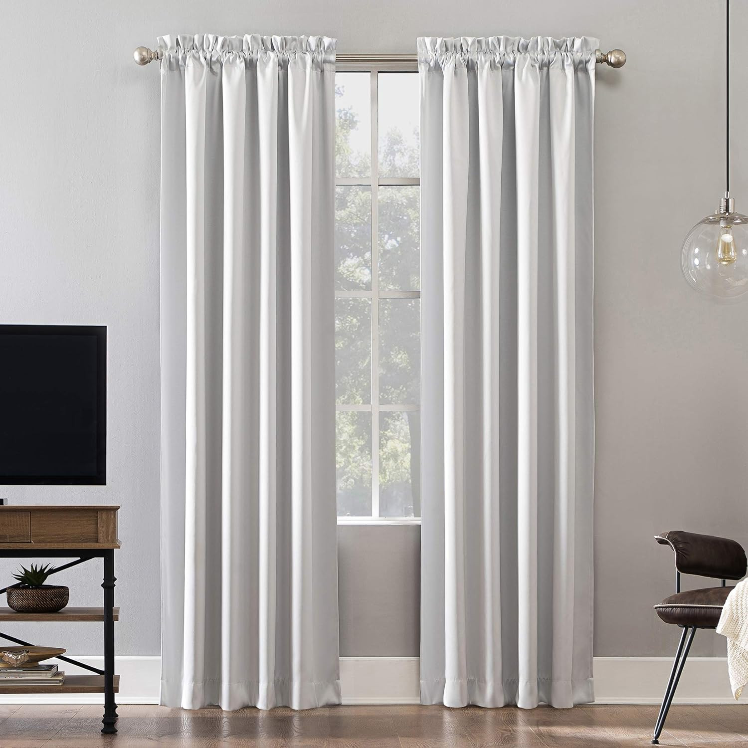 Oslo Theater Grade Extreme Total Blackout Rod Pocket Curtain Panel, 52″ X 84″, P