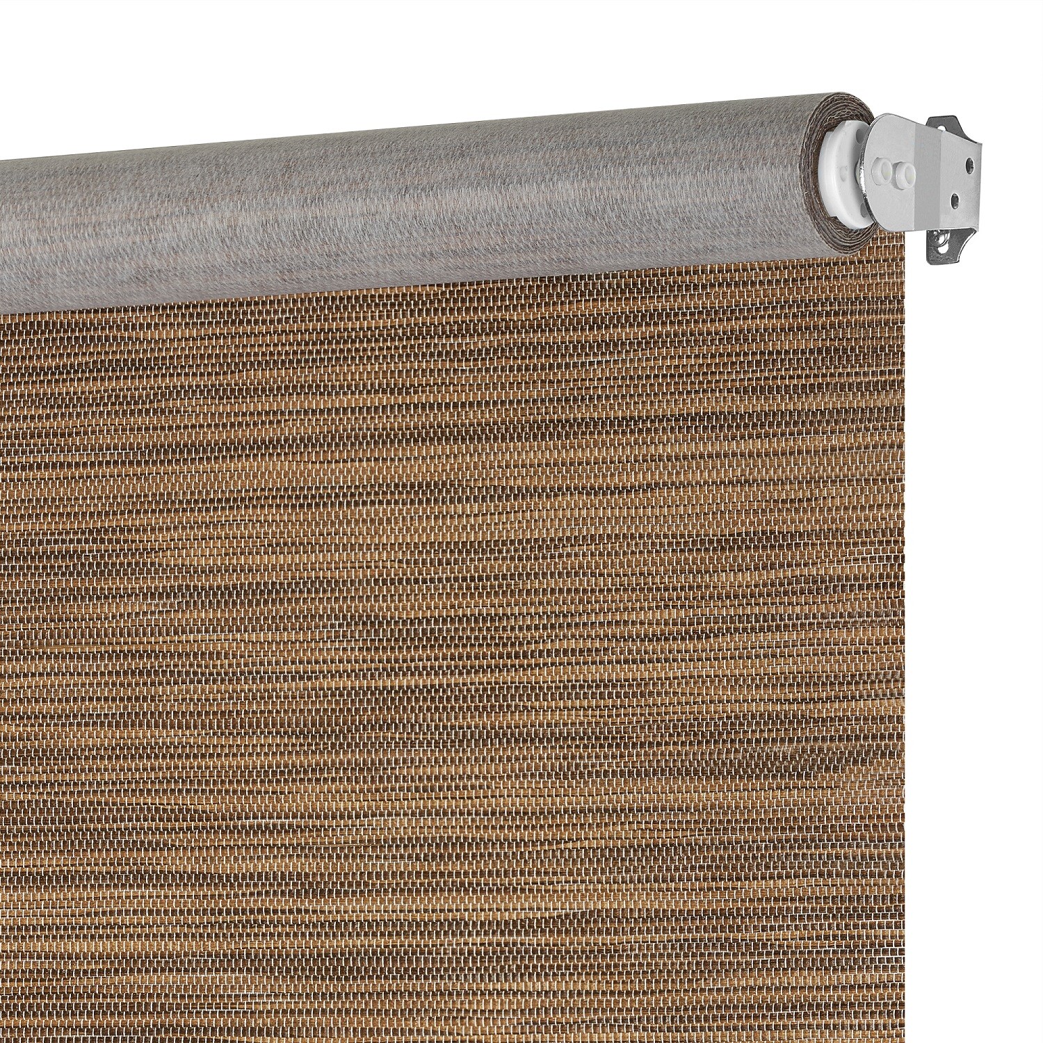 Light Filtering Woven Natural Cordless Privacy Jute Windows Shade, Cocoa