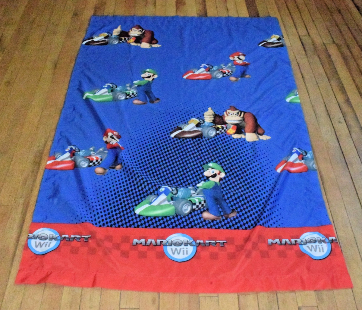Nintendo Mario Kart Wii Curtain Panel 2010 Mario Luigi Donkey Kong 64 X 40 Inch