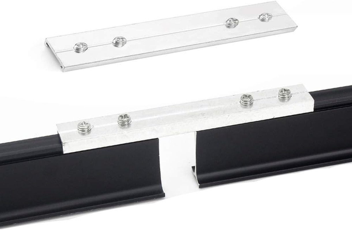 Black Aluminum Curved Pole Bay Window Bendable Curtain Track Rail Accessories (R