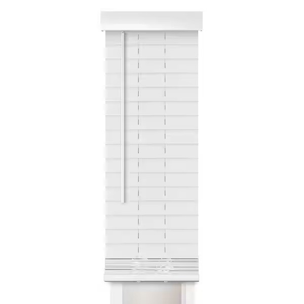 Perfect Lift Cordless 2″ Slats 12″ W x 72″ L Room Darkening Faux Wood Blinds