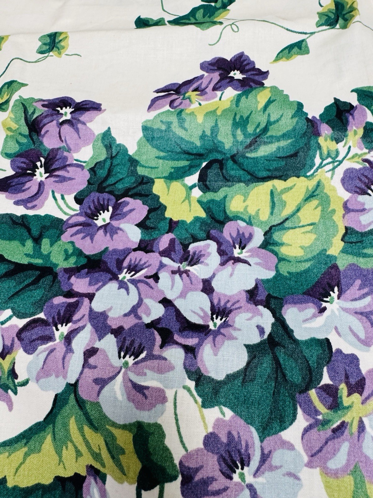 Waverly My Favorite Things VIOLETS Valance Cottage Granny Farmhouse 150″ x 17″