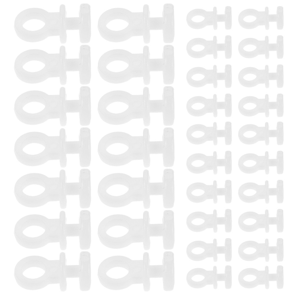 500 Pcs Curtain Track Accessories Plastic Hooks Camper Clips Car Window