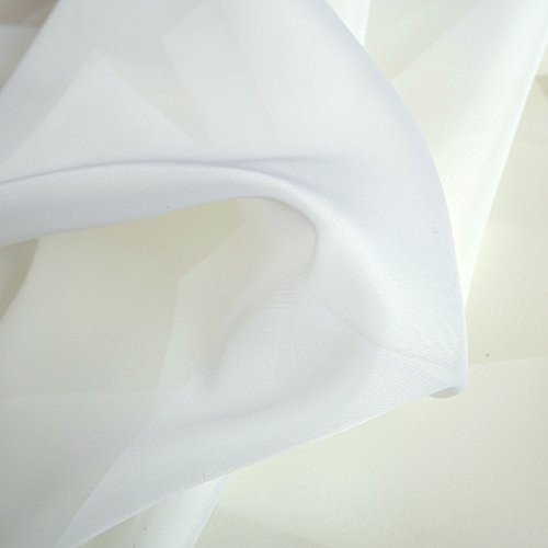 Hlc.Me Ivory Sheer Curtain Panels Sheer Voile Light Filtering Window Treatment