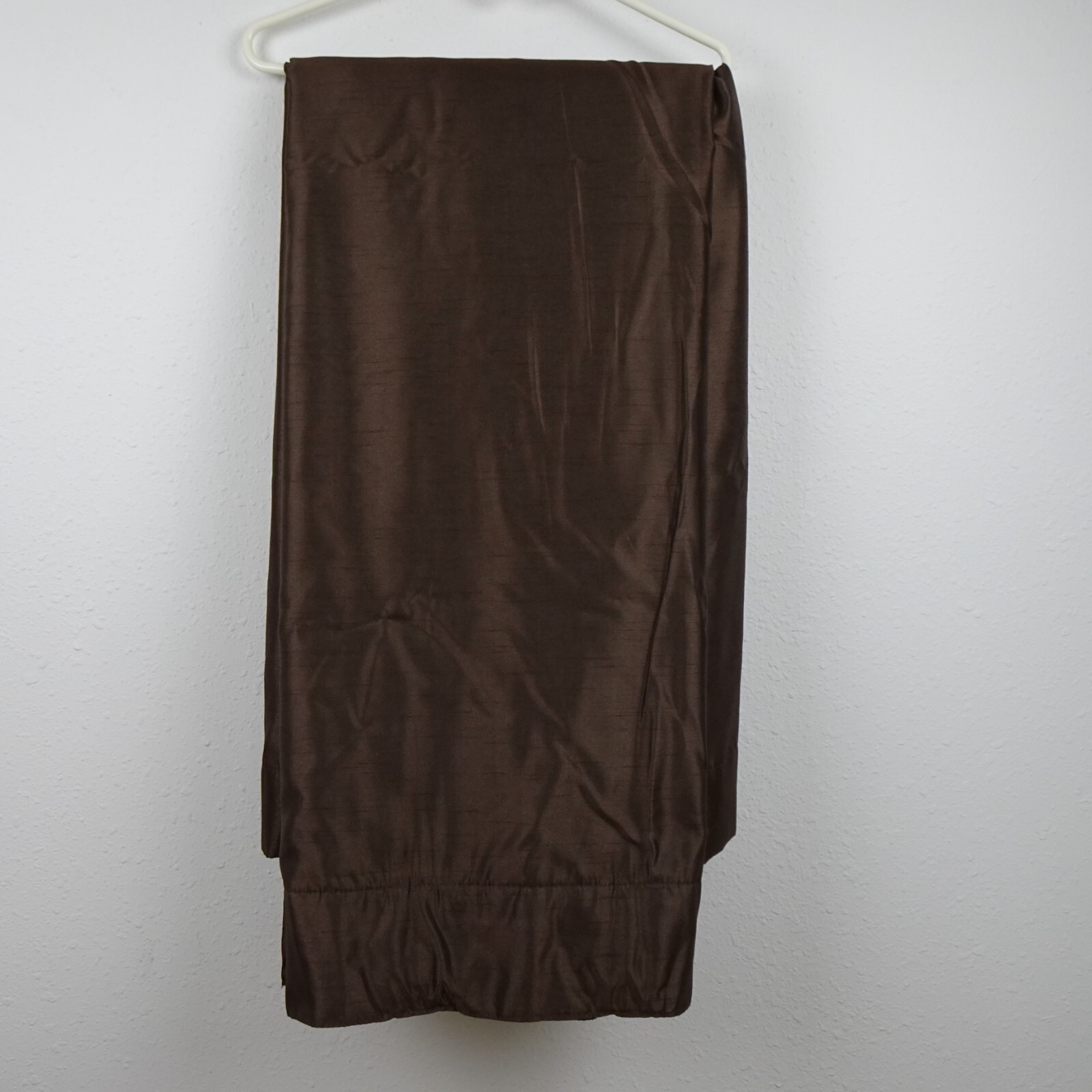 Drapery Set Long Brown Lined TWO Panels 50 x 108″ Rod Pocket Drapes Curtains