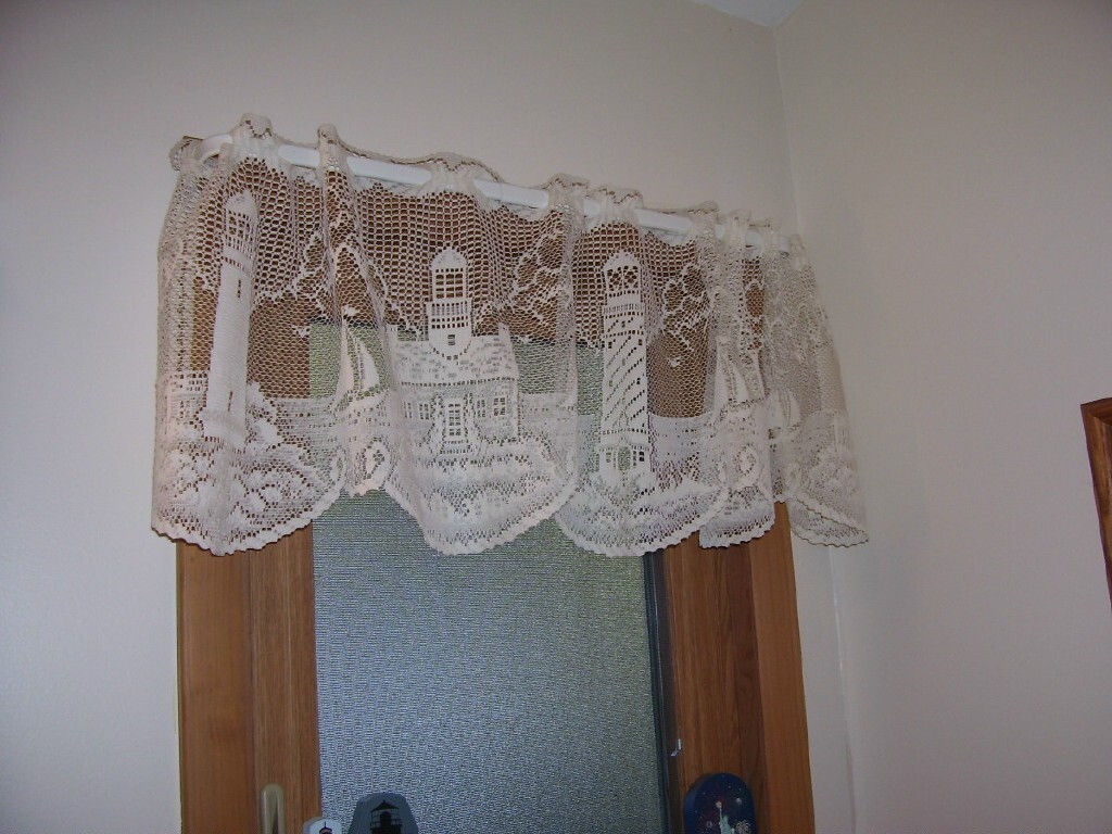 Heritage Lace Lighthouse ECRU Valance 60″ x 15″ Bathroom Kitchen Bedroom Den