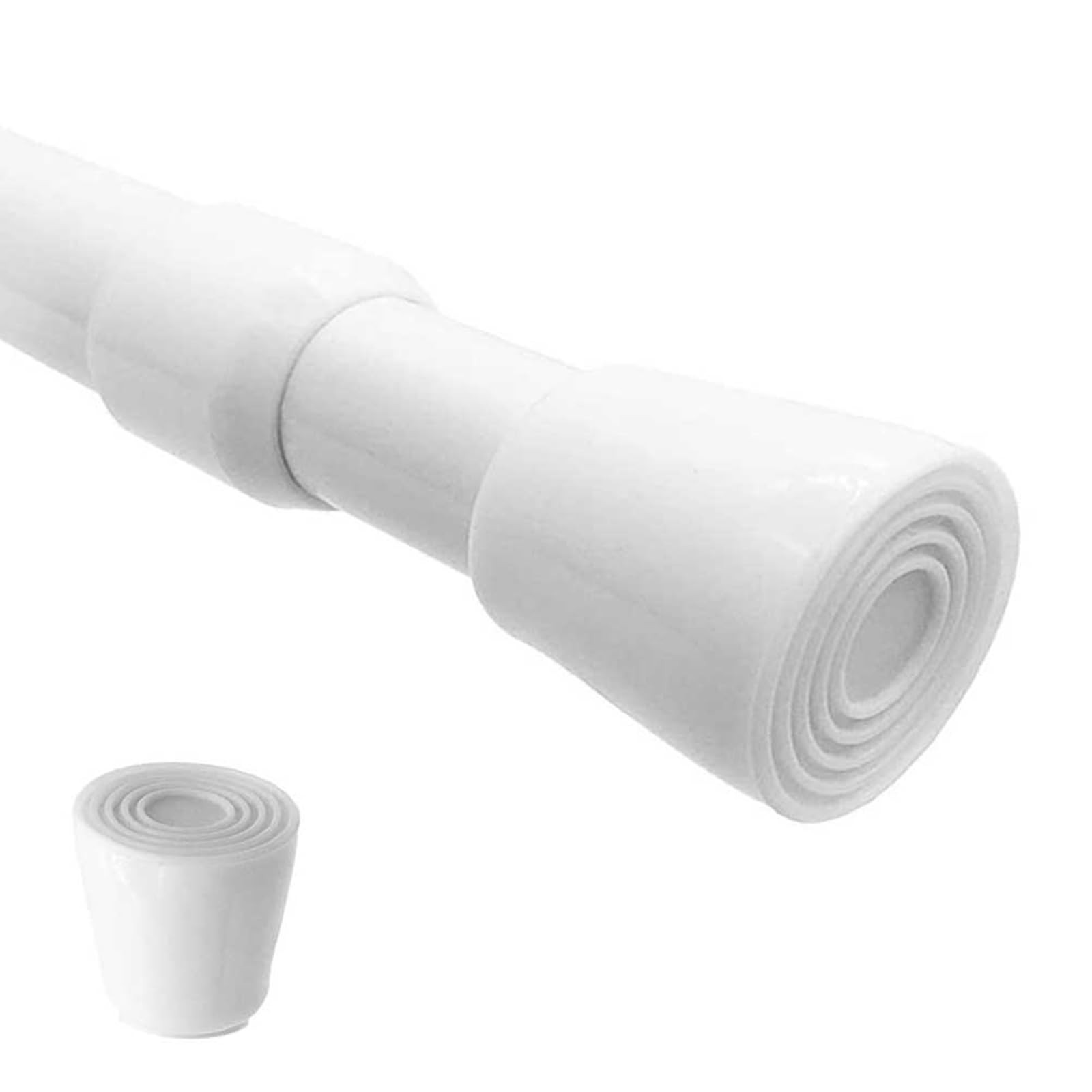 AIJIEGUANG Spring Tension Curtain Rods 2843in Spring Load Adjustable Expandab…