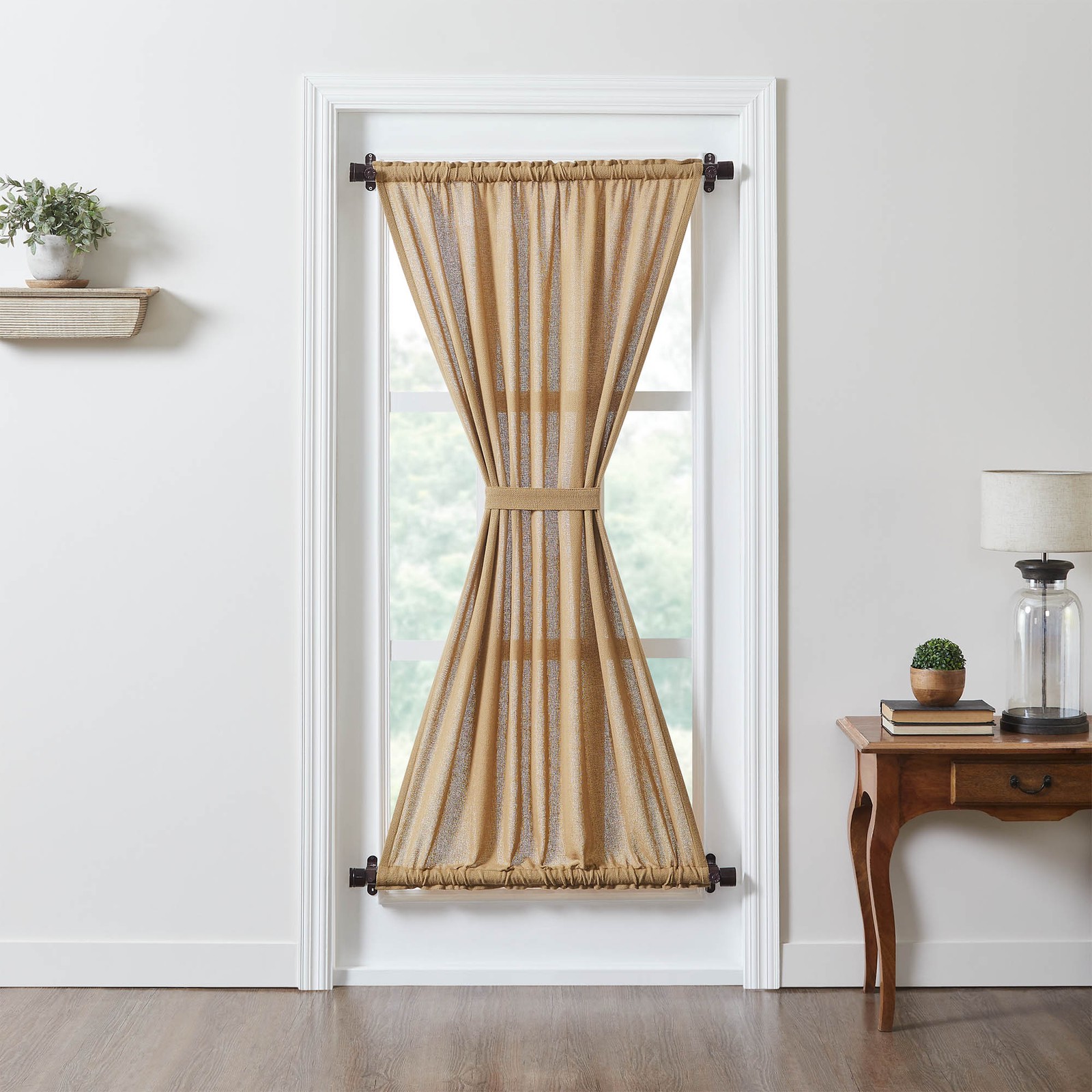 Burlap Natural Door Panel 72×40 VHC Brands