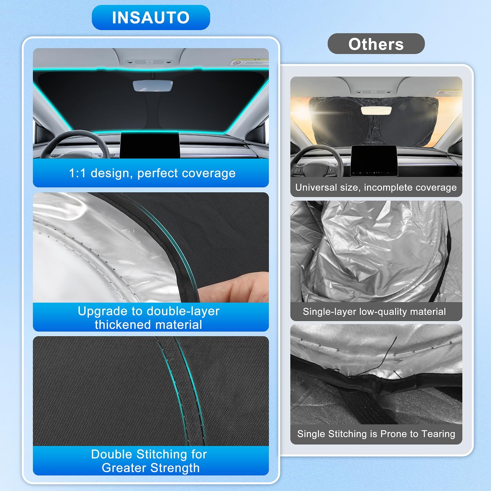 Custom Fit Windshield Sun Shade Accessories for for Toyota Camry