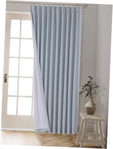 Blue Fog Pinch Pleated Full Blackout 60″W x 84″L (Pack of 1) Blue Fog New