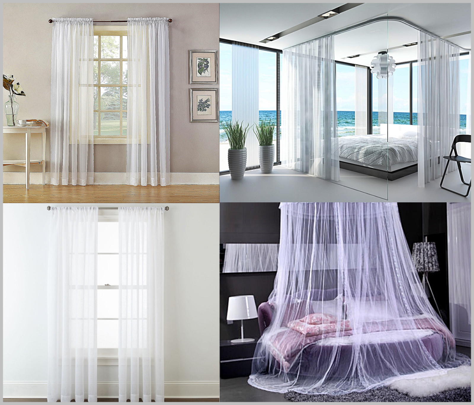 2 Large White Lace Panels each 110″x98″ (280cmX250cm) for Windows / Beds Curtain