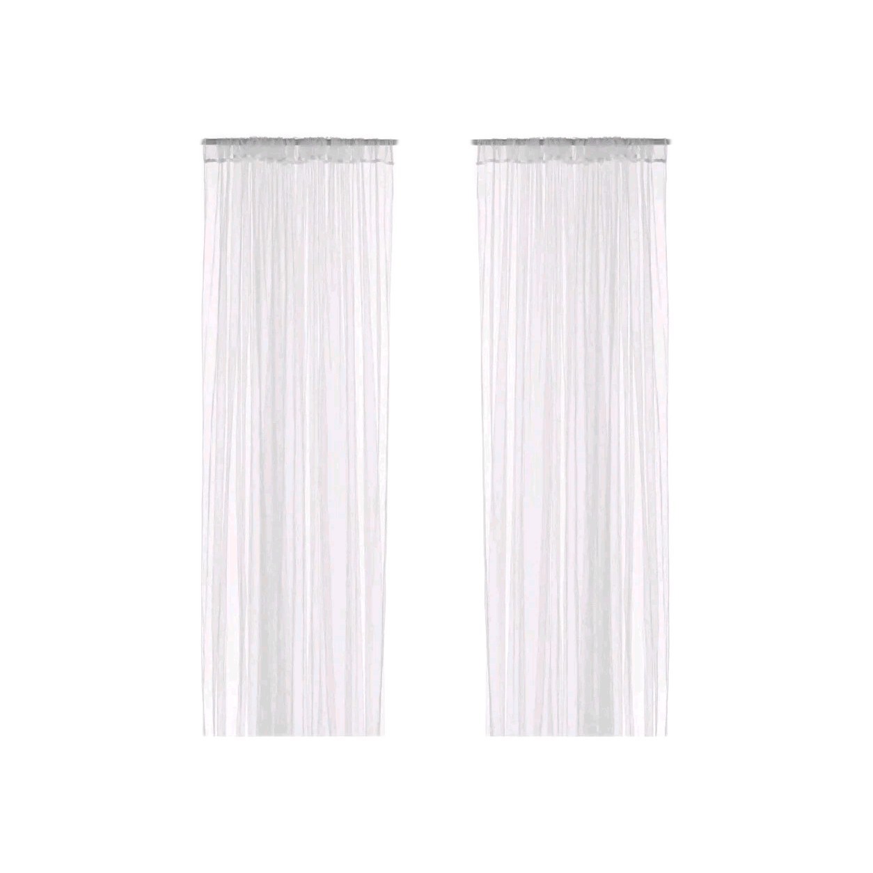 Ikea Lill Curtains Sheer Net White 2 Panels 110 X 98 Canopy Room Divider Voile