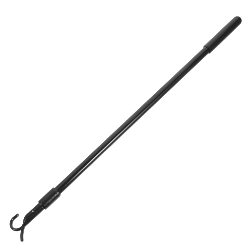 Garment Hook Reach Tension Pole Closet Reacher with Poles Curtain Telescopic Rod