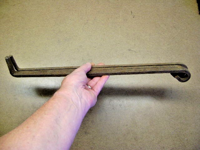 Vintage Lot of 4 Old Hand Forged Iron Curtain Tie Backs (?) Rusty 1/4″ Stock 18″