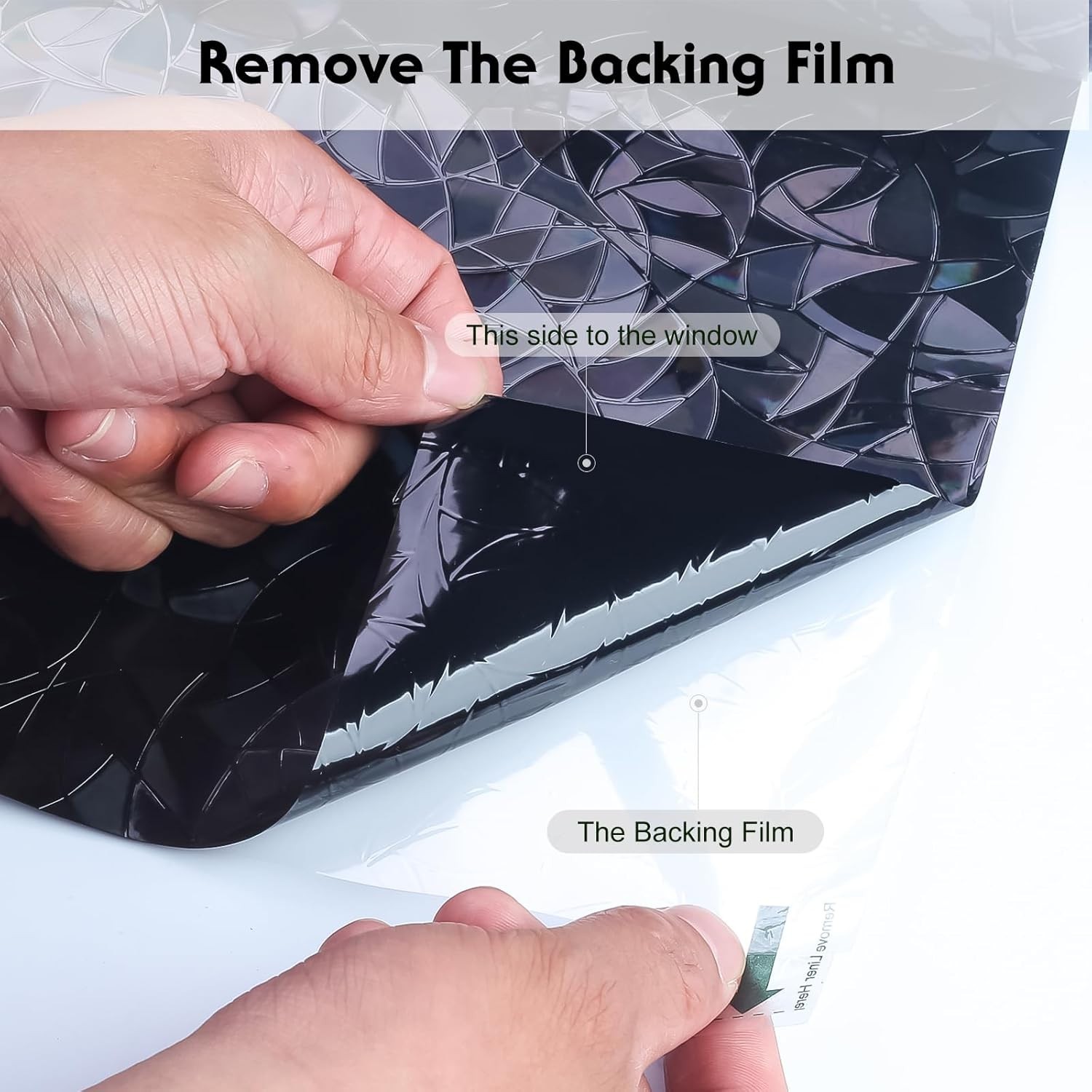 Static Cling Blackout Film – Easy Installation, 100% UV Protection, 35.4 x 78.7