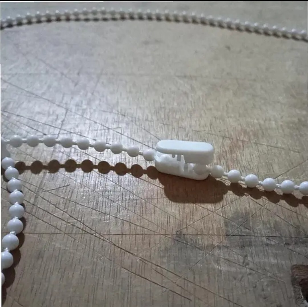 50 Pcs Pull Bead Connector Pom Plastic Chain for Beaded Roman Roller Blind Ball