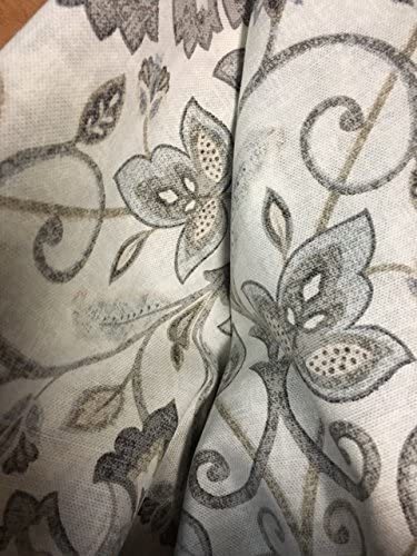 2 – Raymond Waites Curtain Window Panel Damask Grey Taupe Ivory Drapes 42 x 84”