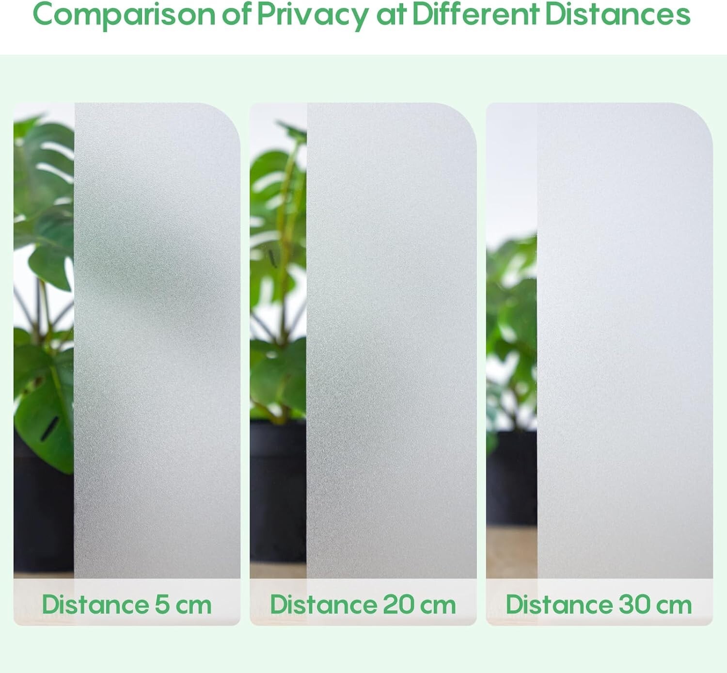 Window Privacy Film Vinyl 35.4×78.7 Inch Static Cling UV Blocking Decorative …