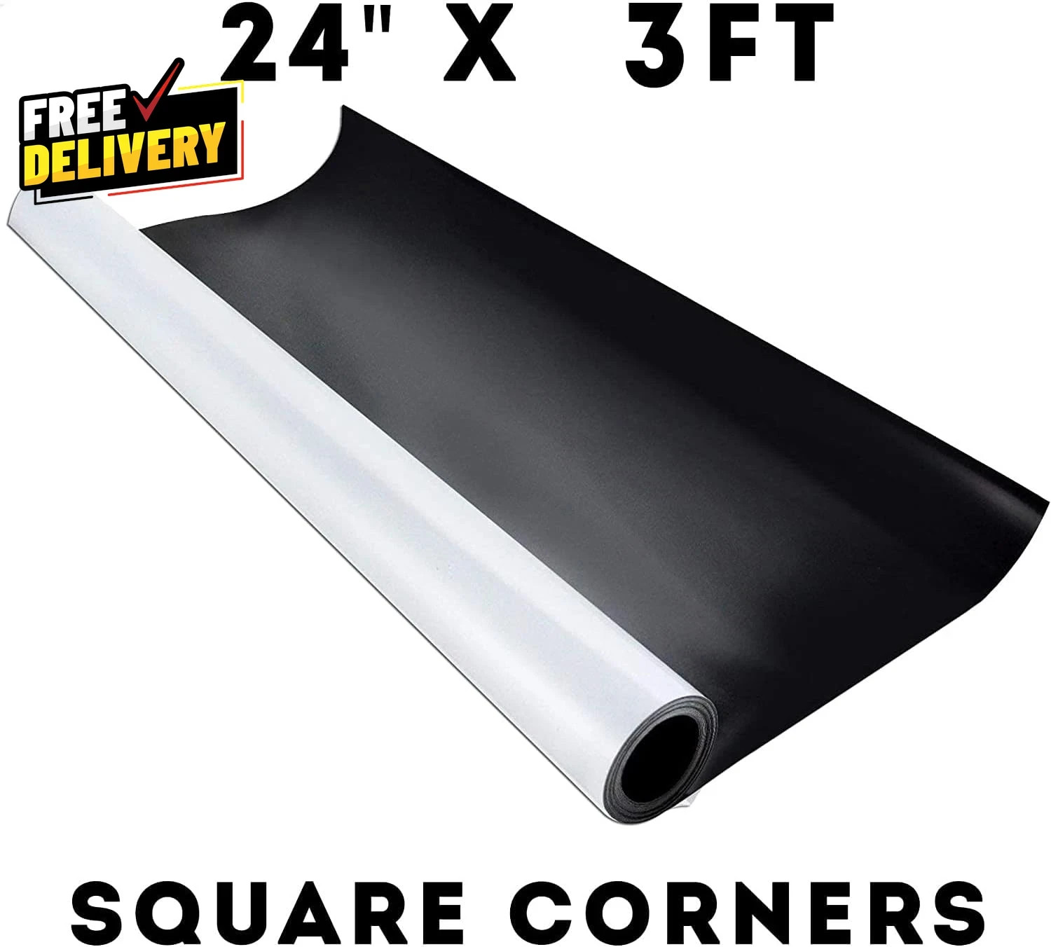 Blank Magnet Sheet Roll (Choose Size) Printable White Vinyl Flexible 0.30Mil