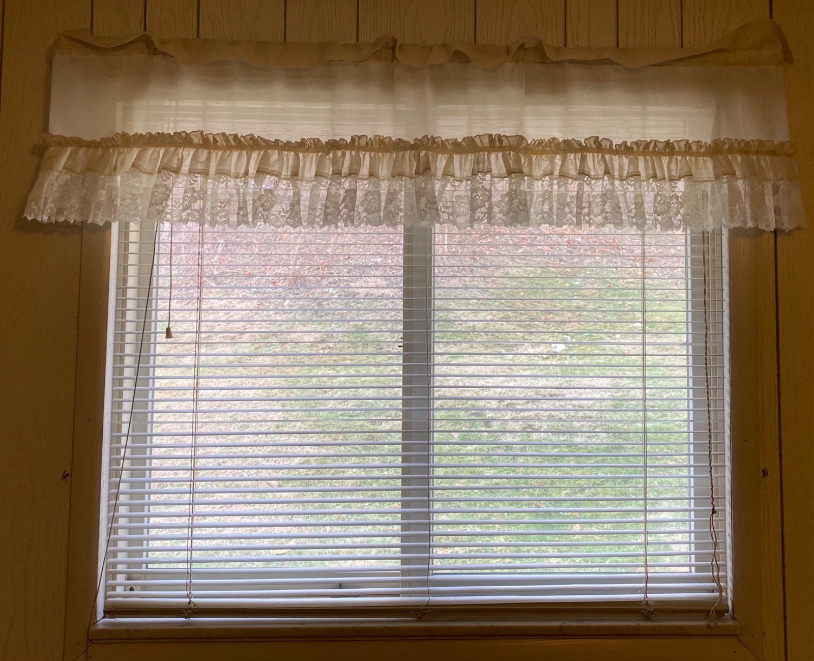 A Variety of Vintage Ivory/Beige Curtains Style and Sizes Panels, Valance, Swag