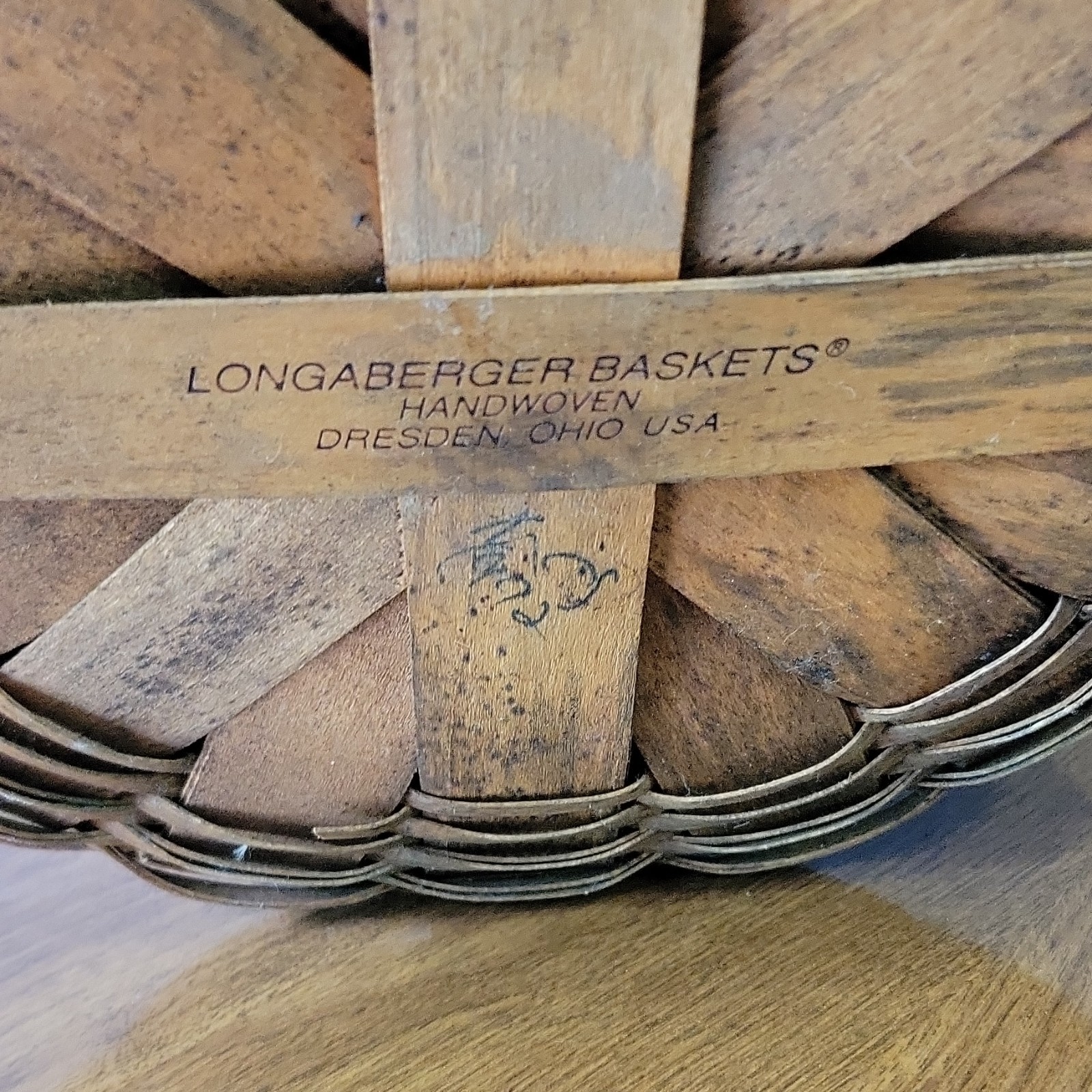 Longaberger Basket, Wood Rings Lot, Brown Tan Burgundy, Assorted Colors,