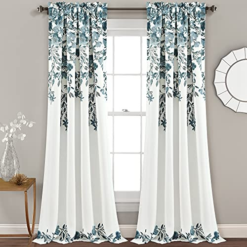 Tanisha Curtains – Light Filtering Window Panel Set, Pair – Floral Vine